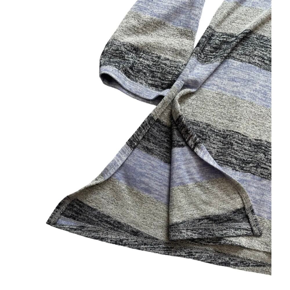 Market & Spruce Vreelan Pocket Stripe Long Sleeve Top Asymmetrical Size Medium - Picture 6 of 12